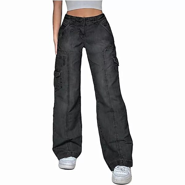 FIDDY Loungepants Baggy Boyfriend Jeans Hose mit vielen Taschen Damen Jeans günstig online kaufen