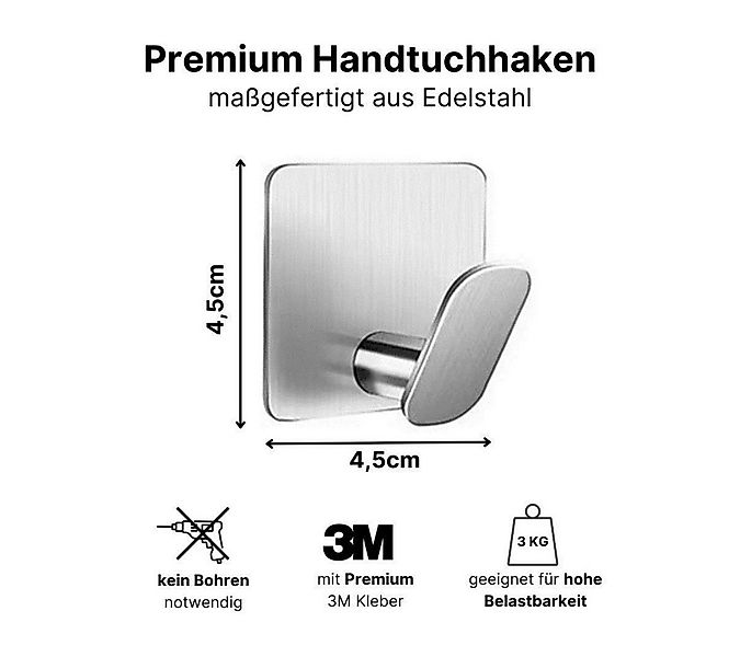 LIVINA HOME Handtuchhaken Haken selbstklebend Bad und Küche, Handtuchhalter günstig online kaufen