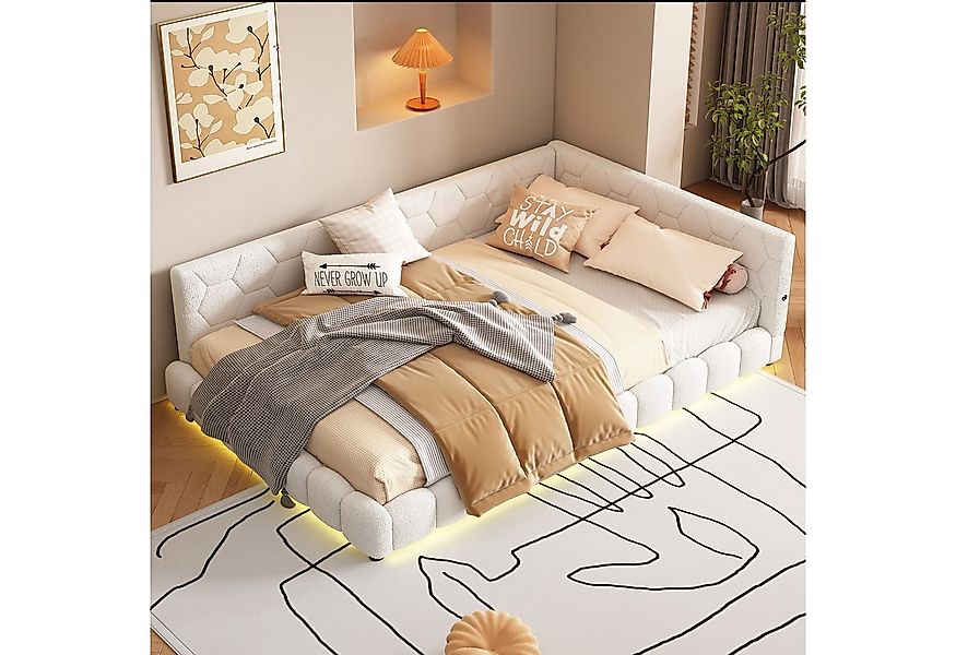 OKWISH Schlafsofa Modernes Daybett Kinderbett Funktionsbett Polsterbett Dop günstig online kaufen