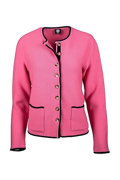 Faber Trachtenstrickjacke Trachtenjacke mit Samtband in günstig online kaufen