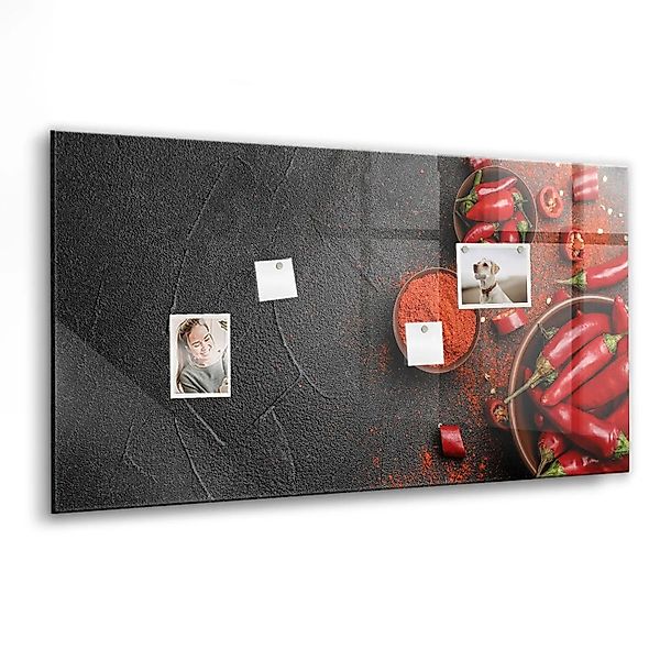 Tulup Glas Magnettafel Rote Paprika 120x60 cm Magnettafel Zum Beschriften W günstig online kaufen