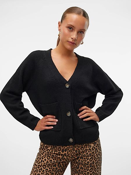 Vero Moda Strickjacke VMBOOM LS V-NECK BUTTON CARDIGAN GA NOOS günstig online kaufen