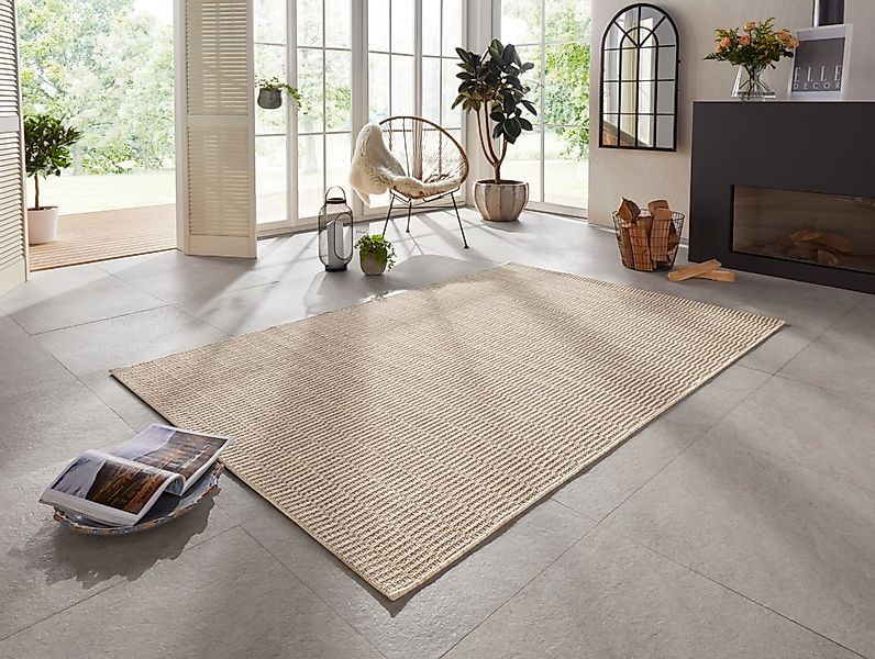 ELLE DECORATION Teppich »Dreux«, rechteckig, 8 mm Höhe, In-& Outdoor, Wette günstig online kaufen