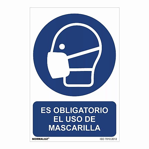 Schild Normaluz Es Obligatorio El Uso De Mascarilla Pvc (30 X 40 Cm) günstig online kaufen