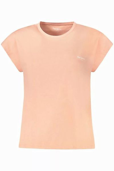 Pepe Jeans T-Shirt Rosa Damen T-Shirt aus 100% nachhaltiger Baumwolle günstig online kaufen