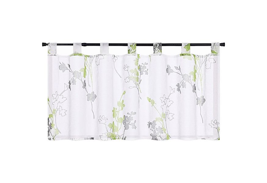 Joyswahl Scheibengardine, Schlaufen, transparent, mit Blätter Gardine Kurzs günstig online kaufen