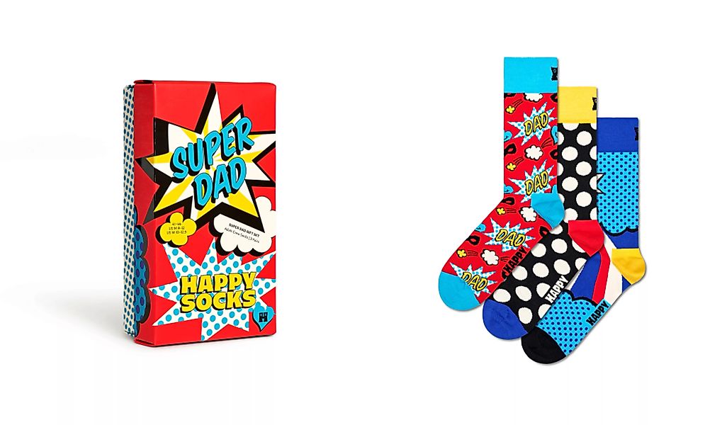 Happy Socks Socken, (Packung, 3 Paar) günstig online kaufen