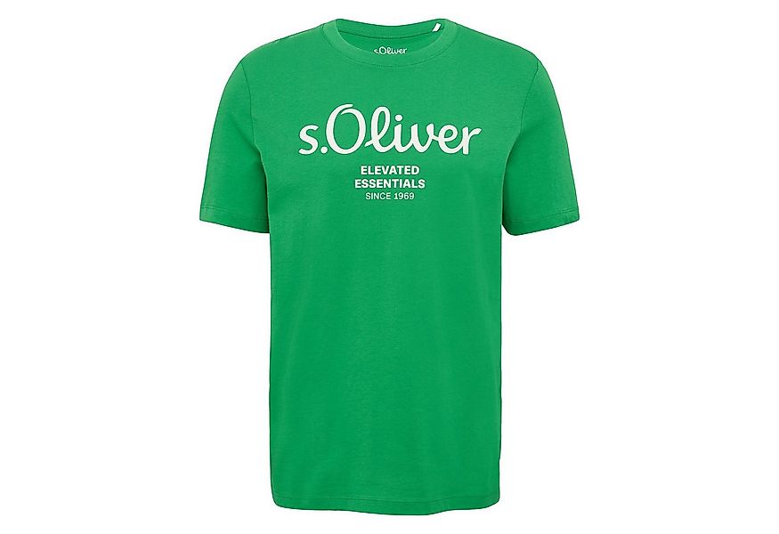 s.Oliver T-Shirt Herren T-Shirt 1er Pack Baumwolle Logo T-Shirt (Packung, 1 günstig online kaufen