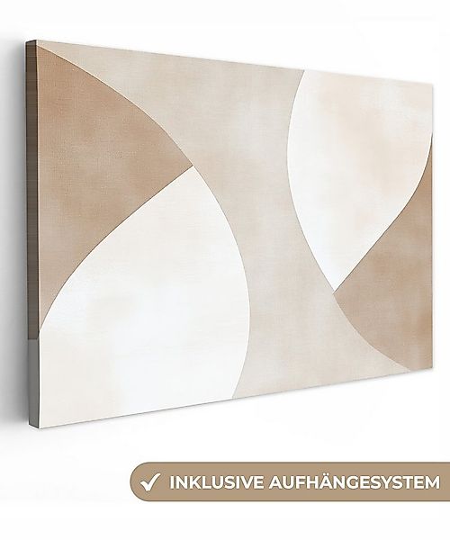 OneMillionCanvasses® Leinwandbild Braun - Japandi - Abstrakt, Fotodruck (1 günstig online kaufen