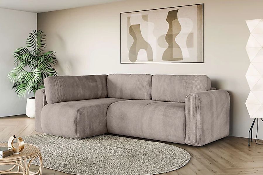 INOSIGN Ecksofa »Zacharia wahlweise Schlafsofa mit Bettkasten, B/T/H 250/16 günstig online kaufen