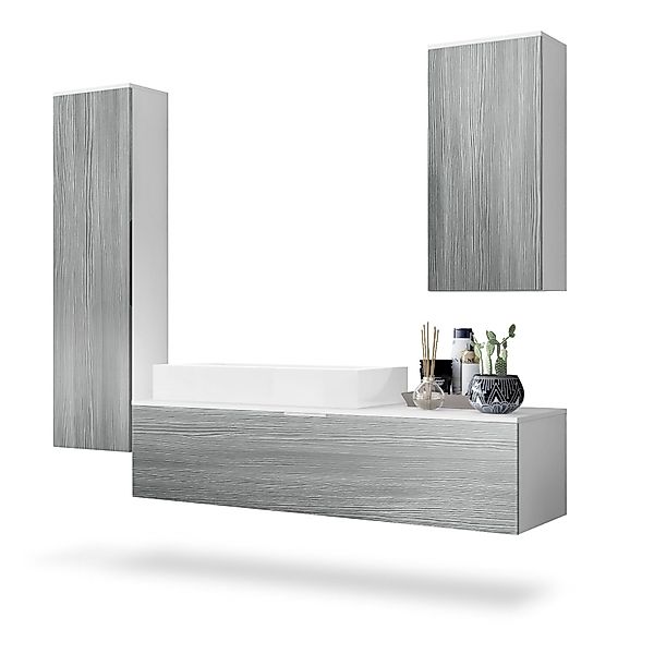Vladon Badmöbel-Set Beach, (Badezimmer-Set mit 2 günstig online kaufen