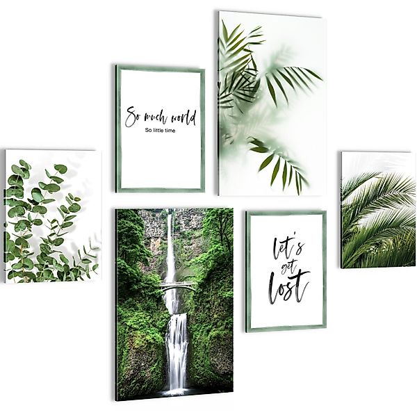 Novart Wandbild Grüne Blätter Pflanze Natur günstig online kaufen