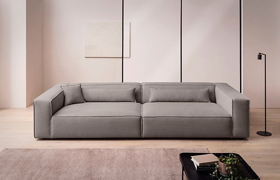 LeGer Home by Lena Gercke 3-Sitzer »PIARA XXL, Sofa mit Kedernaht in Cord, günstig online kaufen