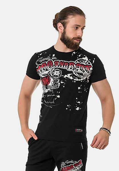 Cipo & Baxx T-Shirt T-Shirt mit Rundhalsausschnitt günstig online kaufen