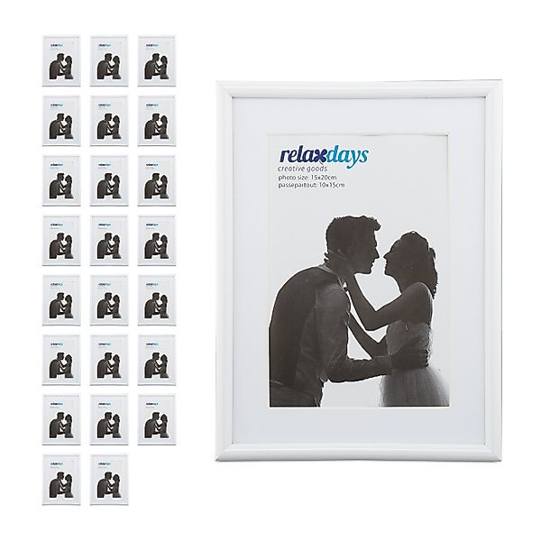 relaxdays Bilderrahmen 24 x Bilderrahmen 15 günstig online kaufen