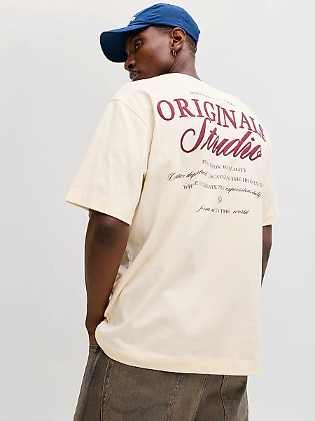 Jack & Jones Kurzarmshirt "JORNORREBRO TYPO TEE SS CREW NECK NOOS" Baumwoll günstig online kaufen