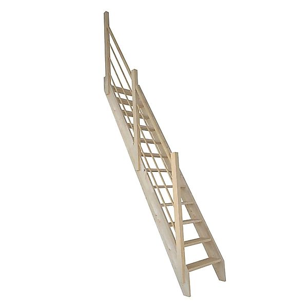 StarWood Treppe Fichte 3000 Holz-Design-Geländer Links günstig online kaufen