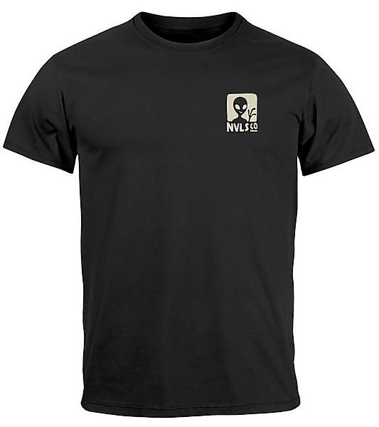 Neverless Print-Shirt Herren T-Shirt UFO Waschbär günstig online kaufen