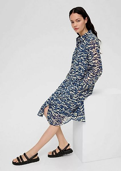 s.Oliver Minikleid Chiffon-Kleid mit Alloverprint Artwork günstig online kaufen