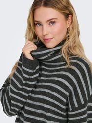 ONLY Strickkleid ONLTALIO LS STRIPE ROLLNECK günstig online kaufen