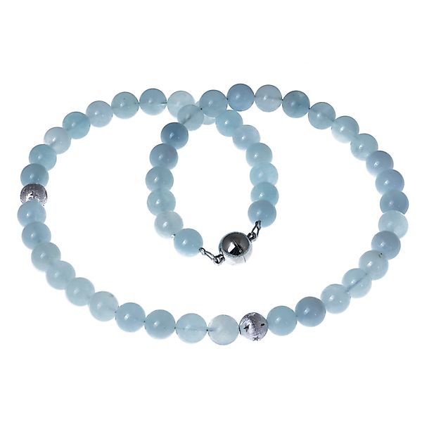 Bella Carina Perlenkette Kette Aquamarin Perlen günstig online kaufen