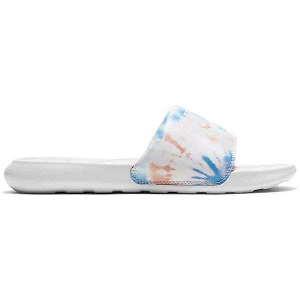 Nike Victori One Print Slide Sandalen EU 36 1/2 White / Bright Mango / Sapp günstig online kaufen