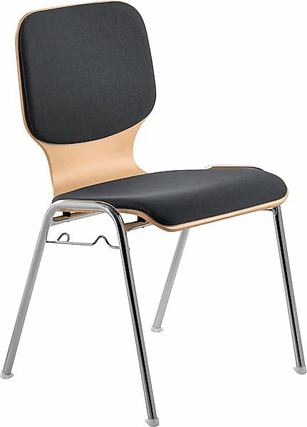 Mayer Sitzmöbel Besucherstuhl »2116«, Struktur (100% Polyester), Stapelstuh günstig online kaufen