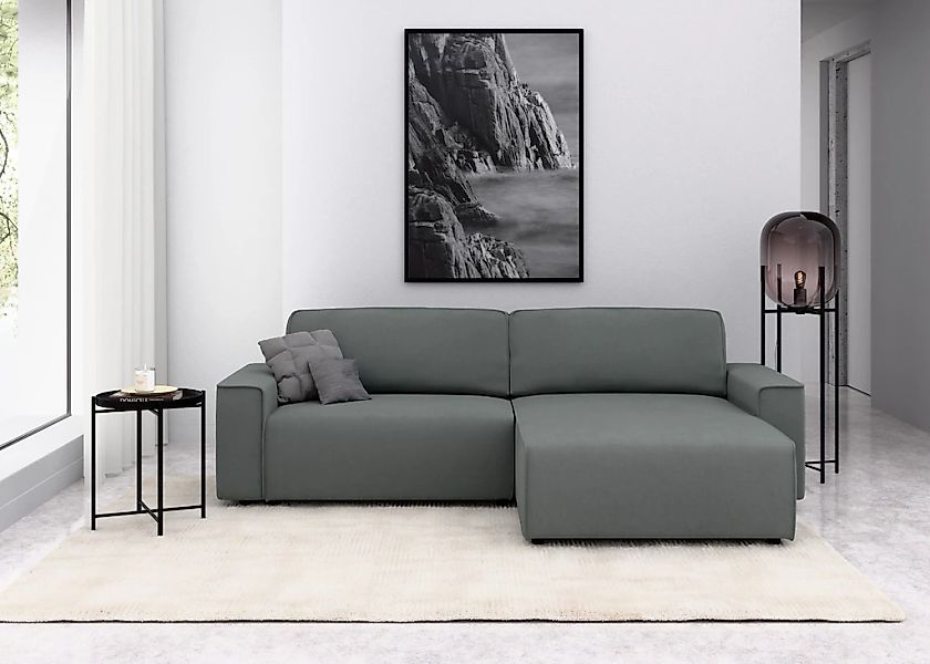 INOSIGN Ecksofa "Chance, Recamiere beidseitig montierbar, Schlaffunktion, B günstig online kaufen