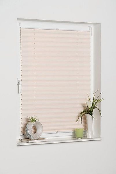 K-HOME Plissee LUCERA, Lichtschutz, ohne Bohren, verspannt, Klemmfix, BAMBU günstig online kaufen
