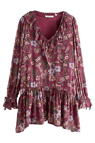 LAURA ASHLEY Minikleid Laura Ashley Boho-Minikleid mit Raffung (1-tlg) günstig online kaufen