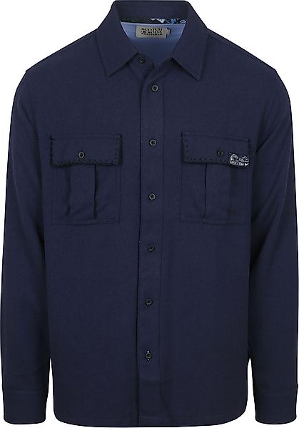 Scotch and Soda Overshirt Textured Navy - Größe S günstig online kaufen