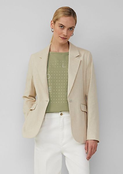 s.Oliver Jackenblazer Indoor-Blazer Slim-Fit-Blazer aus Leinenmix günstig online kaufen