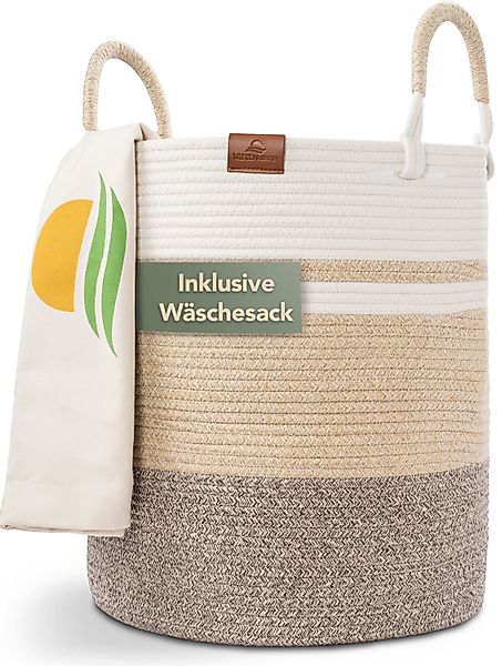 WIESEN.design Wäschekorb EMILIA Ø41xH46 cm 61L, günstig online kaufen