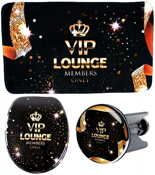 Sanilo Badaccessoire-Set "VIP-Lounge", (Set, 3 tlg.), bestehend aus WC-Sitz günstig online kaufen