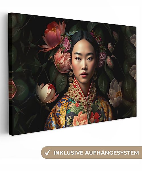 OneMillionCanvasses® Leinwandbild Frau - Asiatisch - günstig online kaufen
