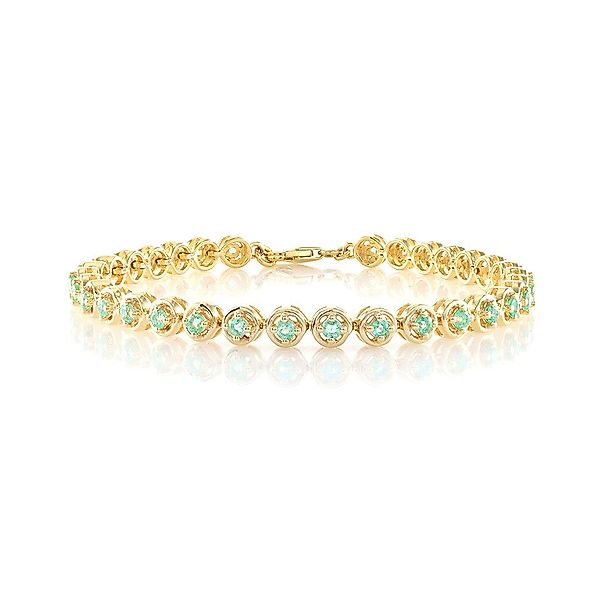 Cavill Silberarmband Russischer Smaragd Vergoldetes Silberarmband günstig online kaufen