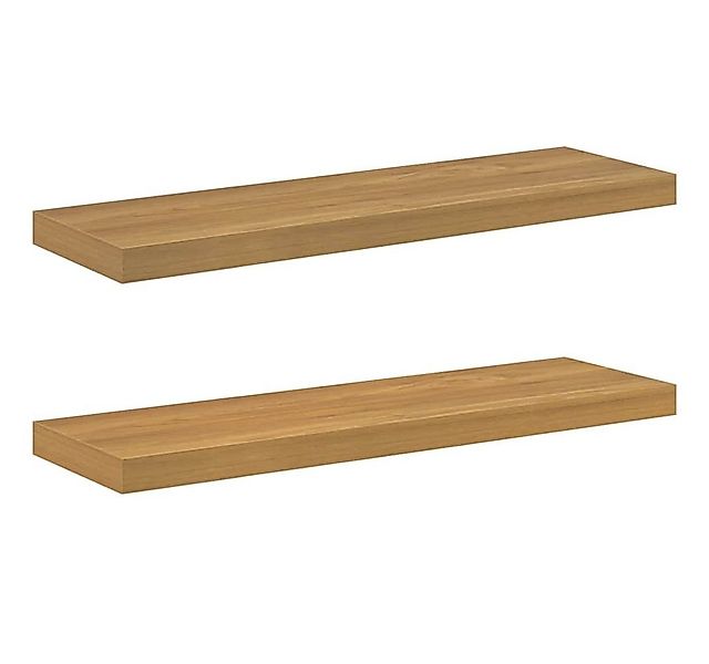 vidaXL Regal Wandregal 2 pcs Braun 90 x 23,5 x 4 cm Holzwerkstoff, 2-tlg. günstig online kaufen