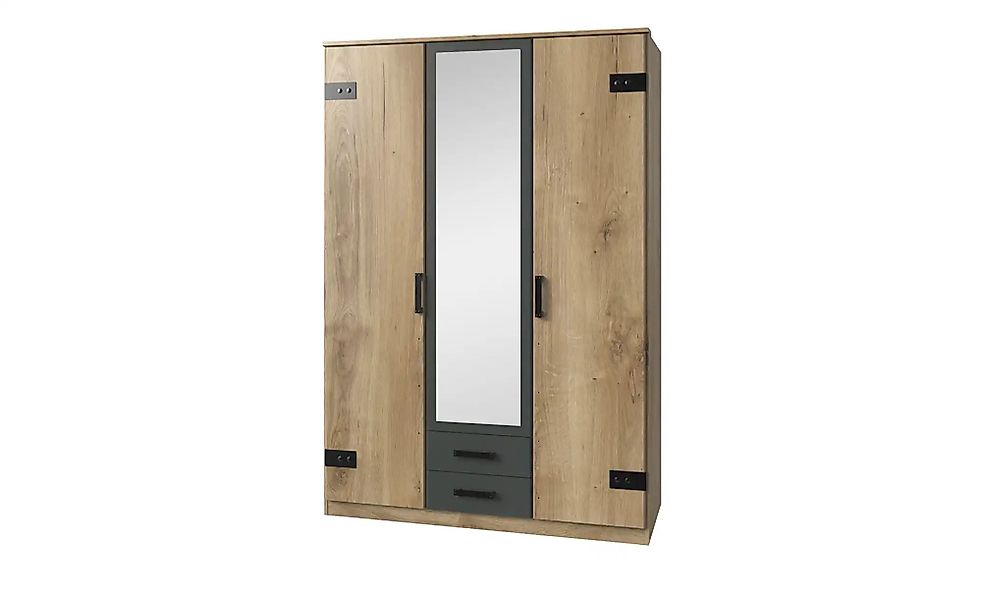Kleiderschrank  3-türig  Louis ¦ holzfarben ¦ Maße (cm): B: 135 H: 198 T: 5 günstig online kaufen