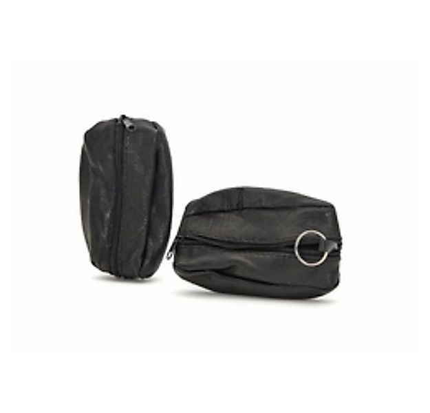 HundB Schlüsseltasche Schlüsseltasche Leder, schwarz, oval, 12 x7 cm (Stück günstig online kaufen