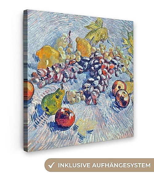 OneMillionCanvasses® Leinwandbild Weintrauben, Zitronen, Birnen und günstig online kaufen