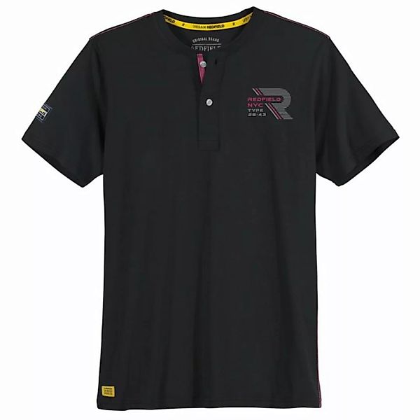 redfield Print-Shirt Große Größen Herren Serafino T-Shirt schwarz sportiv R günstig online kaufen