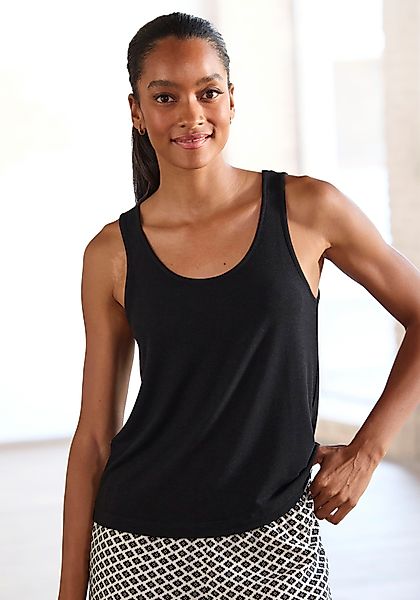 LASCANA Tanktop, Aus weicher Viskosemischung günstig online kaufen