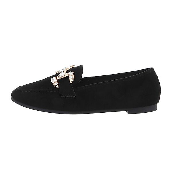 Ital-Design Damen Mokassins Freizeit Slipper Blockabsatz günstig online kaufen