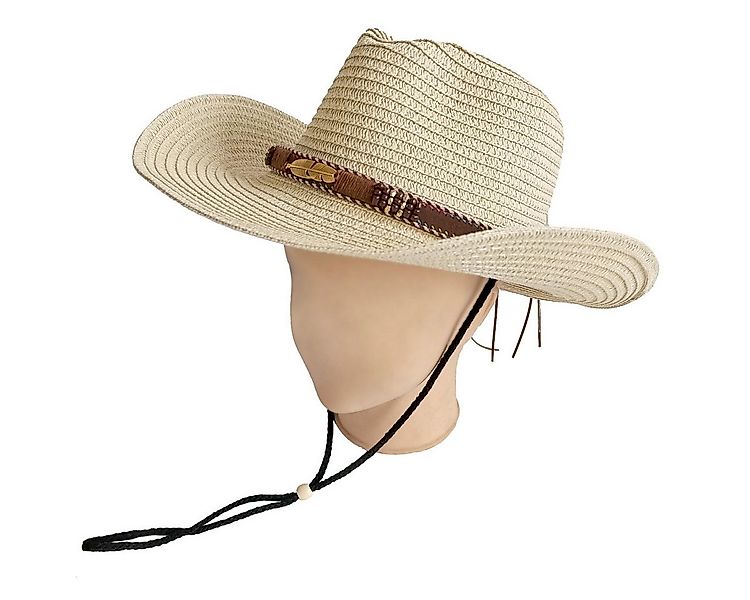 Vivi Idee Cowboyhut Strohhut Unisex, Sonnenhut Westernhut Faltbar, Sommerhu günstig online kaufen