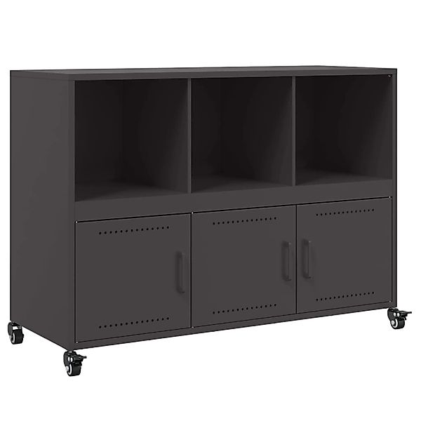 vidaXL Sideboard Schwarz 100,5x39x72 cm Stahl 846734 günstig online kaufen