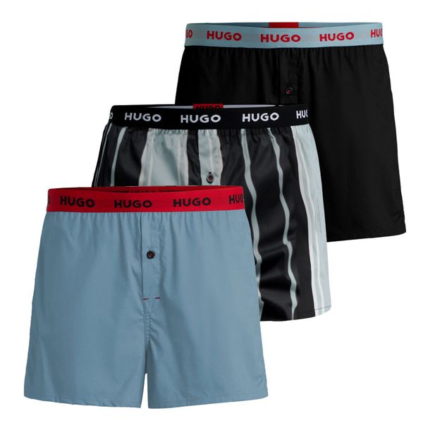 HUGO Boxershorts Woven Boxer (3-St., 3er günstig online kaufen