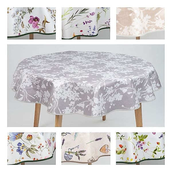laro Tischdecke laro 140cm runde Wachstuchtischdecke günstig online kaufen