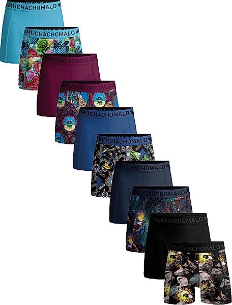 Muchachomalo Boxershorts 10-Pack Print Solid - Größe L günstig online kaufen