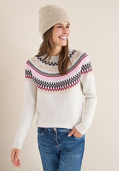 CECIL Strickpullover mit Norweger-Muster günstig online kaufen