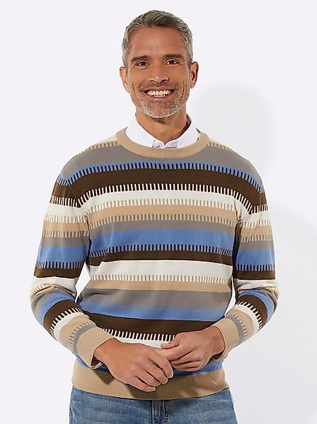 Sieh an! Strickpullover Rundhalspullover . günstig online kaufen